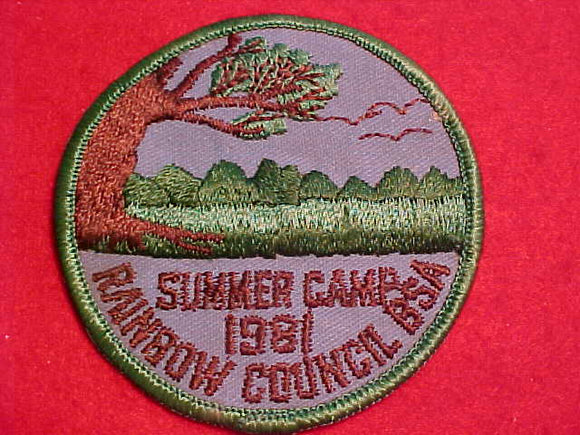 RAINBOW COUNCIL, SUMMER CAMP, 1981