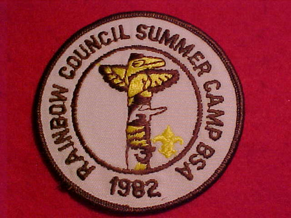 RAINBOW COUNCIL, SUMMER CAMP, 1982