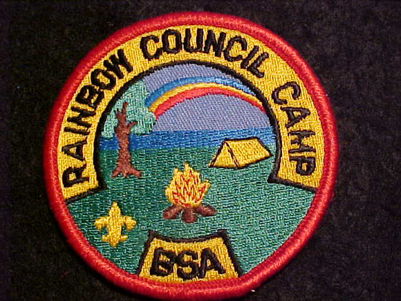 RAINBOW COUNCIL CAMP, NO DATE ON PATCH, (1987)