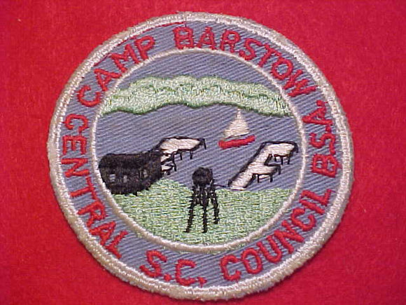 BARSTOW CAMP PATCH, 1950'S, CENTRAL S. C. COUNCIL