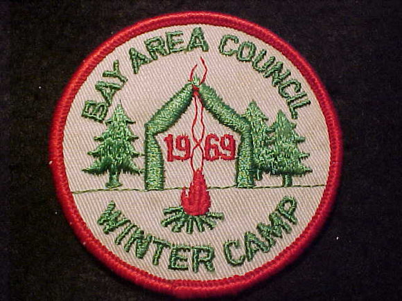 BAY AREA COUNCIL CAMP PATCH, 1969 WINTER CAMP