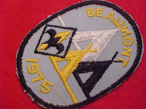 BEAUMONT CAMP PATCH, 1975, WEBELOS