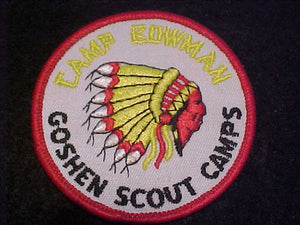 BOWMAN CAMP PATCH, GOSHEN SCOUT CAMPS