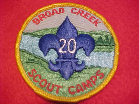 BROAD CREEK SCOUT CAMPS PATCH, 