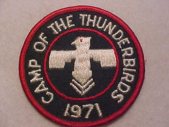CAMP OF THE THUNDERBIRDS PATCH, 1971