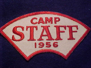 CAMP STAFF N/C PATCH, 1956