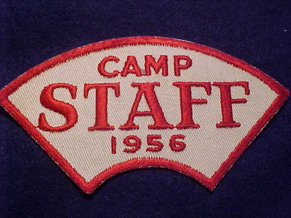 CAMP STAFF N/C PATCH, 1956