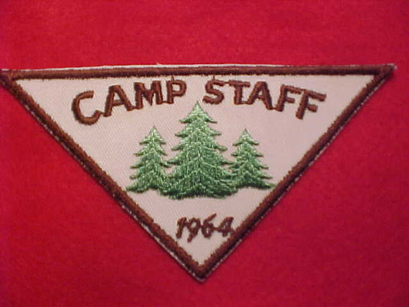 CAMP STAFF N/C PATCH, 1964