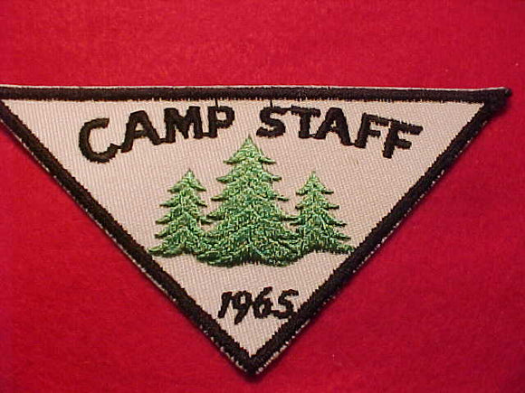 CAMP STAFF N/C PATCH, 1965