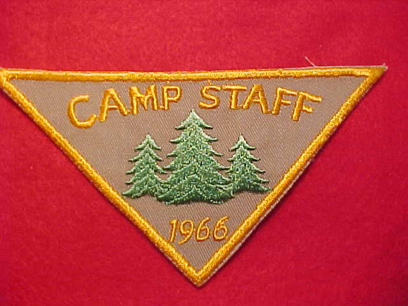 CAMP STAFF N/C PATCH, 1966