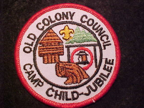 CHILD-JUBILEE CAMP PATCH, OLD COLONY COUNCIL, PB