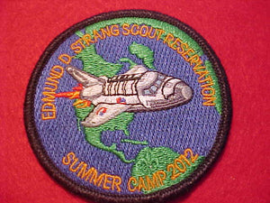 EDMUND D. STRANG SCOUT RESV. PATCH, SUMMER CAMP, 2012