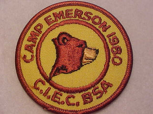EMERSON CAMP PATCH, 1980, CALIFORNIA INLAND EMPIRE COUNCIL