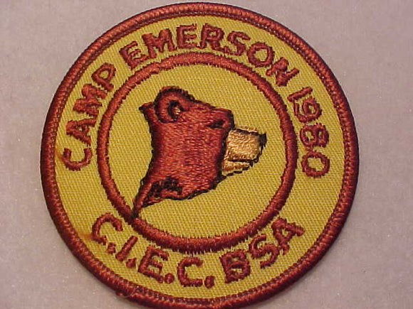 EMERSON CAMP PATCH, 1980, CALIFORNIA INLAND EMPIRE COUNCIL
