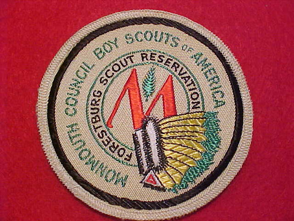 FORESTBURG SCOUT RESV. PATCH, MONMOUTH COUNCIL, 1960'S, WOVEN