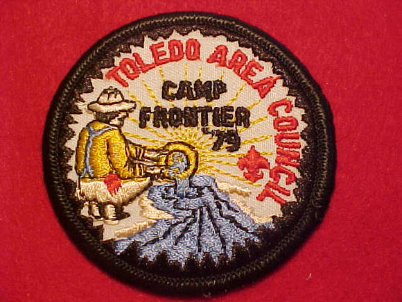 FRONTIER CAMP PATCH, 1979, TOLEDO AREA COUNCIL