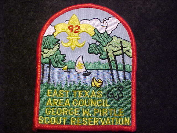 GEORGE W. PIRTLE SCOUT RESV. PATCH, 1997, EAST TEXAS AREA COUNCIL