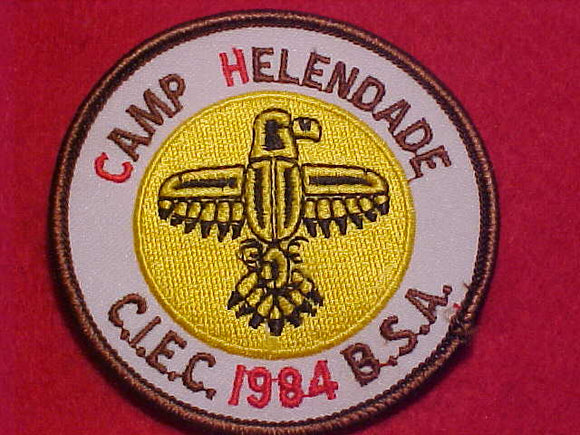 HELENDADE CAMP PATCH, 1984, CALIFORNIA INLAND EMPIRE COUNCIL