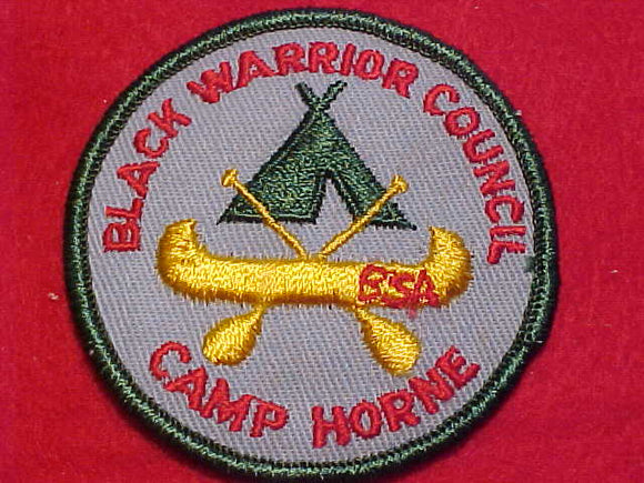 HORNE CAMP PATCH, BLACK WARRIOR COUNCIL, CB