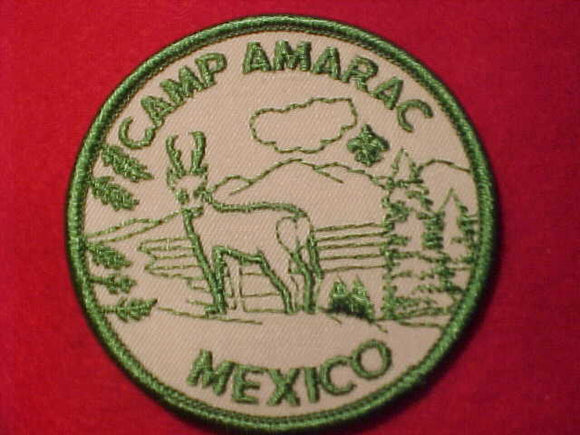 AMARAC CAMP PATCH, BSA CAMP IN MEXICO