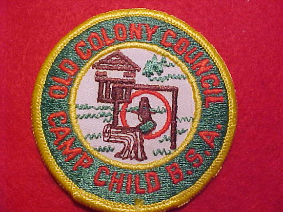 CHILD CAMP PATCH, OLD COLONY COUNCIL, GREEN TWILL