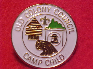 CHILD LAPEL PIN, OLD COLONY COUNCIL