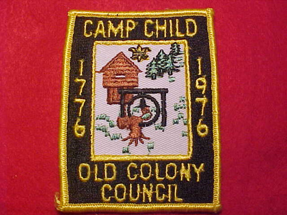CHILD CAMP PATCH, 1976, OLD COLONY COUNCIL