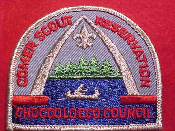 COMER SCOUT RESV. PATCH, 1960'S, CHOCCOLOCCO COUNCIL