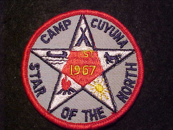 CUYUNA CAMP PATCH, 1967, STAR OF THE NORTH