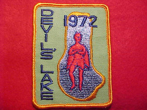 DEVIL'S LAKE CAMP PATCH, 1972