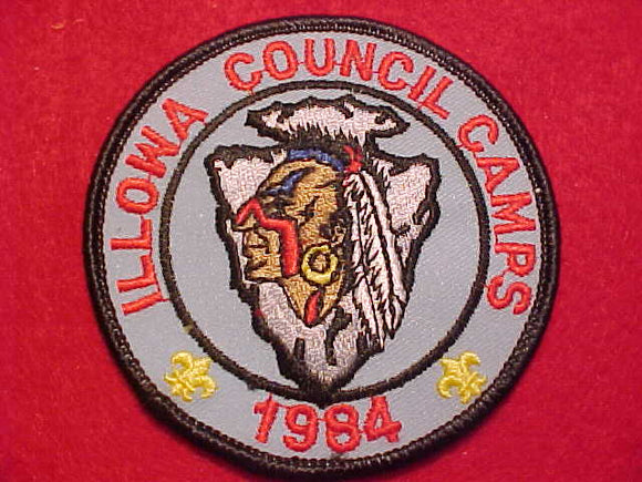 ILLOWA COUNCIL CAMPS PATCH, 1984