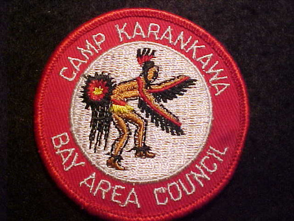 KARANKAWA CAMP PATCH, 1960'S, BAY AREA COUNCIL, CB