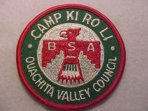 KI RO LI CAMP PATCH, OUACHITA VALLEY COUNCIL