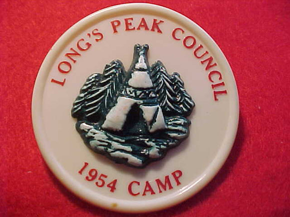 LONG'S PEAK COUNCIL N/C SLIDE, 1954 CAMP, PLASTIC