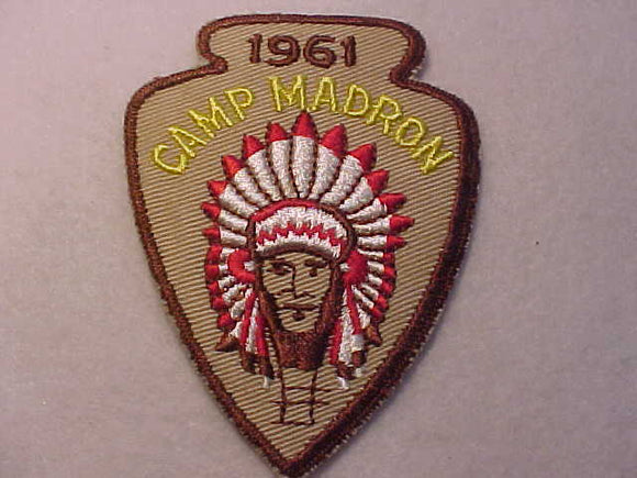 MADRON CAMP PATCH, 1961