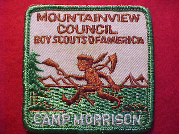MORRISON CAMP PATCH, MOUNTAINVIEW COUNCIL