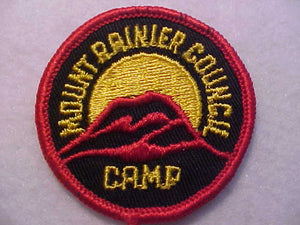 MOUNT RAINIER COUNCIL CAMP PATCH, 2" ROUND