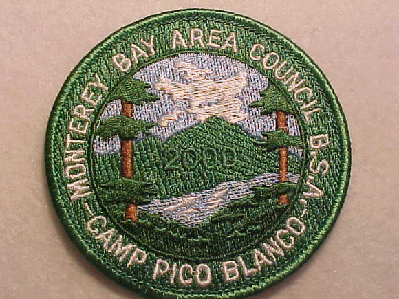 PICO BLANCO CAMP PATCH, 2000, MONTEREY BAY AREA COUNCIL