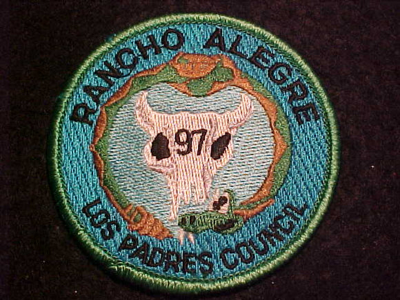 RANCHO ALEGRE PATCH, 1997, LOS PADRES COUNCIL