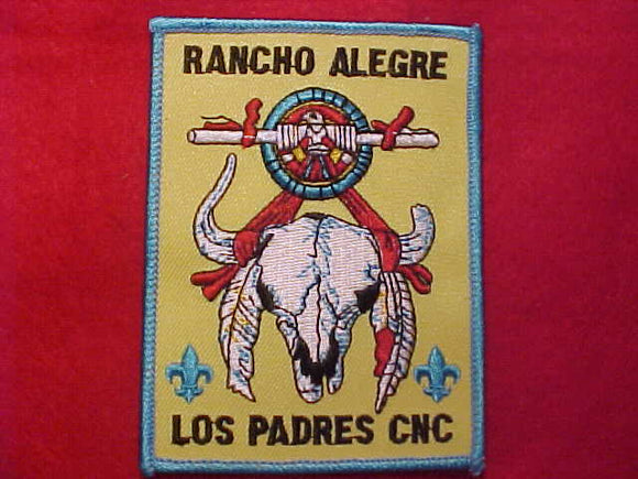 RANCHO ALEGRE PATCH, LOS PADRES CNC, TEAL BDR.