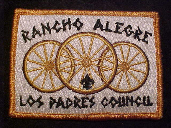 RANCHO ALEGRE PATCH, LOS PADRES COUNCIL, LT. BROWN BDR.