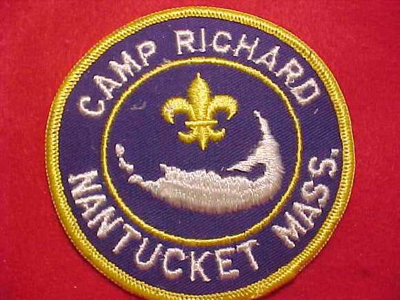 RICHARD CAMP PATCH, NANTUCKET, MASS., 1960'S