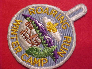 ROARING RUN CAMP PATCH, WINTER CAMP, 1960'S