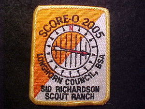 SID RICHARDSON SCOUT RANCH PATCH, 2005, LONGHORN COUNCIL