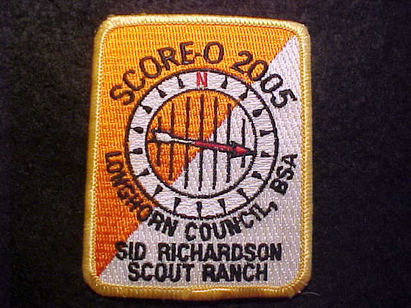 SID RICHARDSON SCOUT RANCH PATCH, 2005, LONGHORN COUNCIL