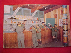ST. LOUIS AREA COUNCIL POSTCARD, 1962, CAMP TRADING POST