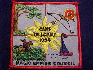 TALLCHIEF CAMP PATCH, 1994, MAGIC EMPIRE COUNCIL