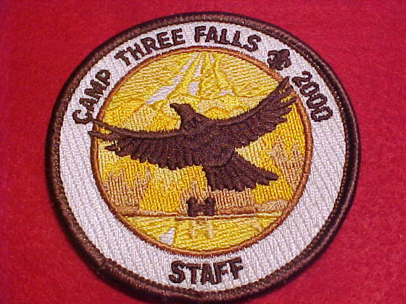 THREE FALLS CAMP PATCH, 2000, STAFF