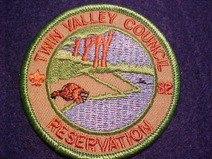 TWIN VALLEY SCOUT RESV. PATCH, 1982