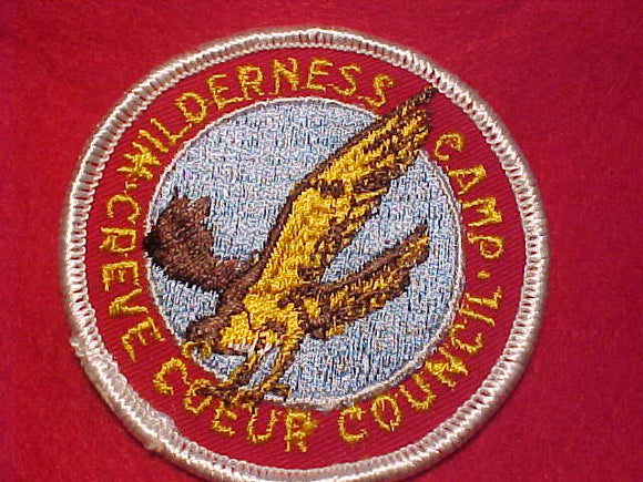 WILDERNESS CAMP PATCH, 1960'S, CREVE COEUR COUNCIL